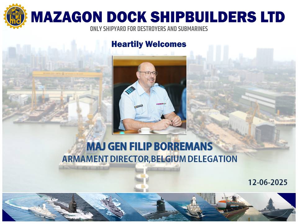 VISIT OF MAJ GEN FILIP BORREMANS ARMAMENT DIRECTOR BELGIUM DELEGATION -12.06.2025