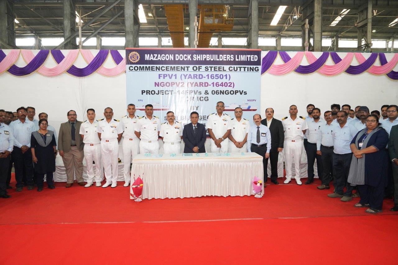 COMMENCEMENT OF STEEL CUTTING OF FPV1(Yard 16501) & NGOPV2(Yard 16402) - 19.12.2024123