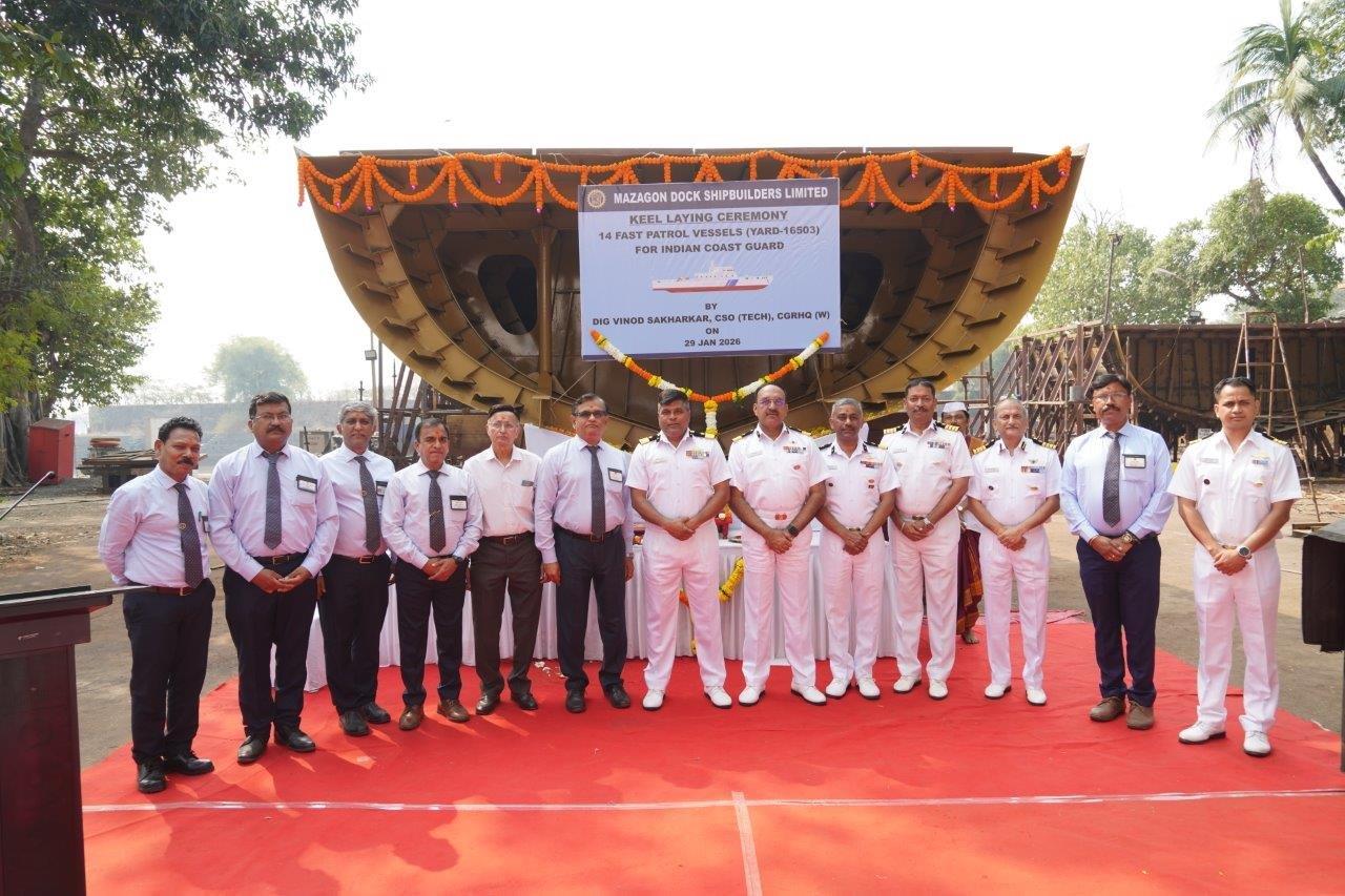 Keel Laying Ceremony 14 Fast Patrol Vessels (Yard-16503) For ICG  29-01-26123