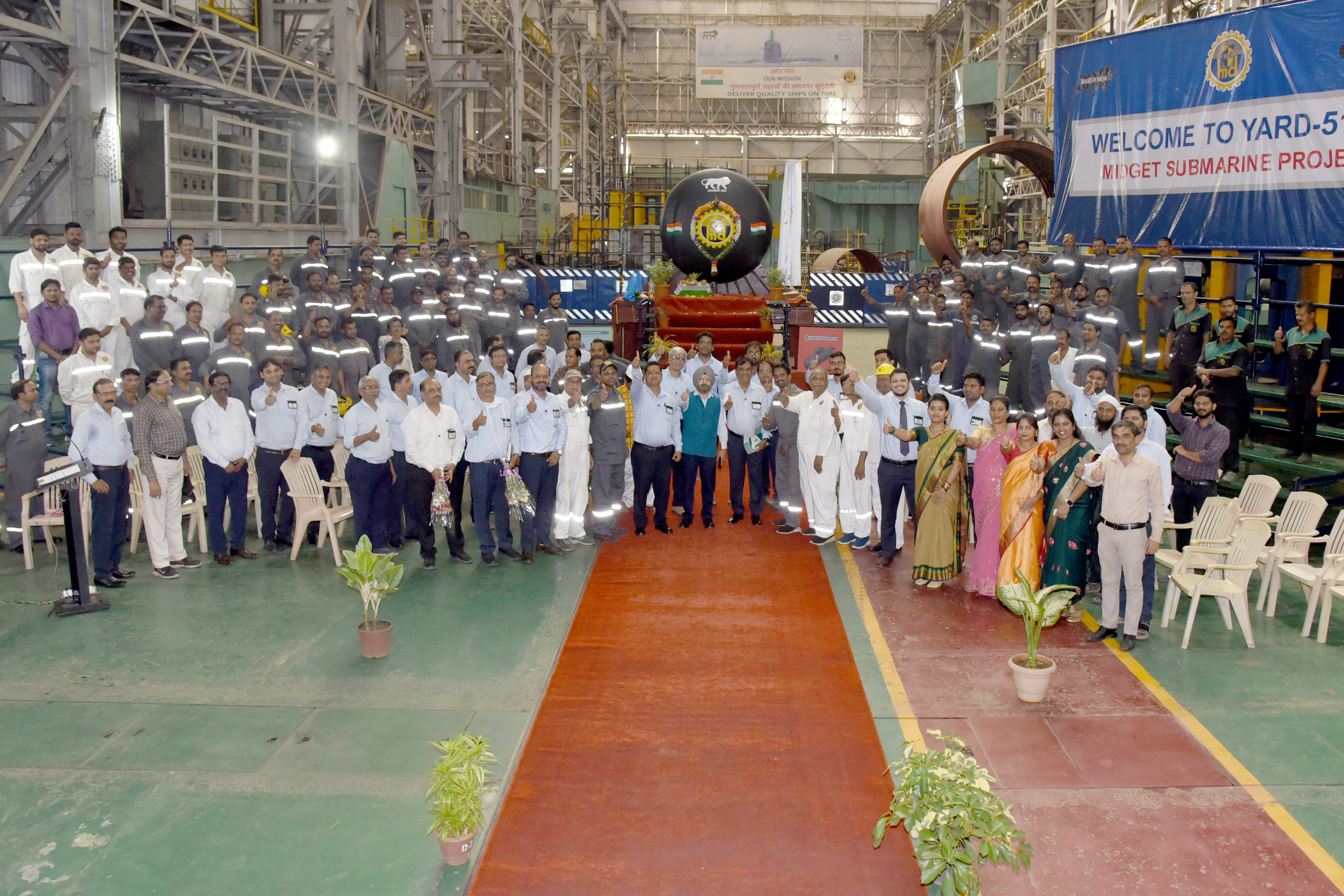 Inauguration And Puja Of Hull Prototype For Midget Submarine - 24.03.2023123