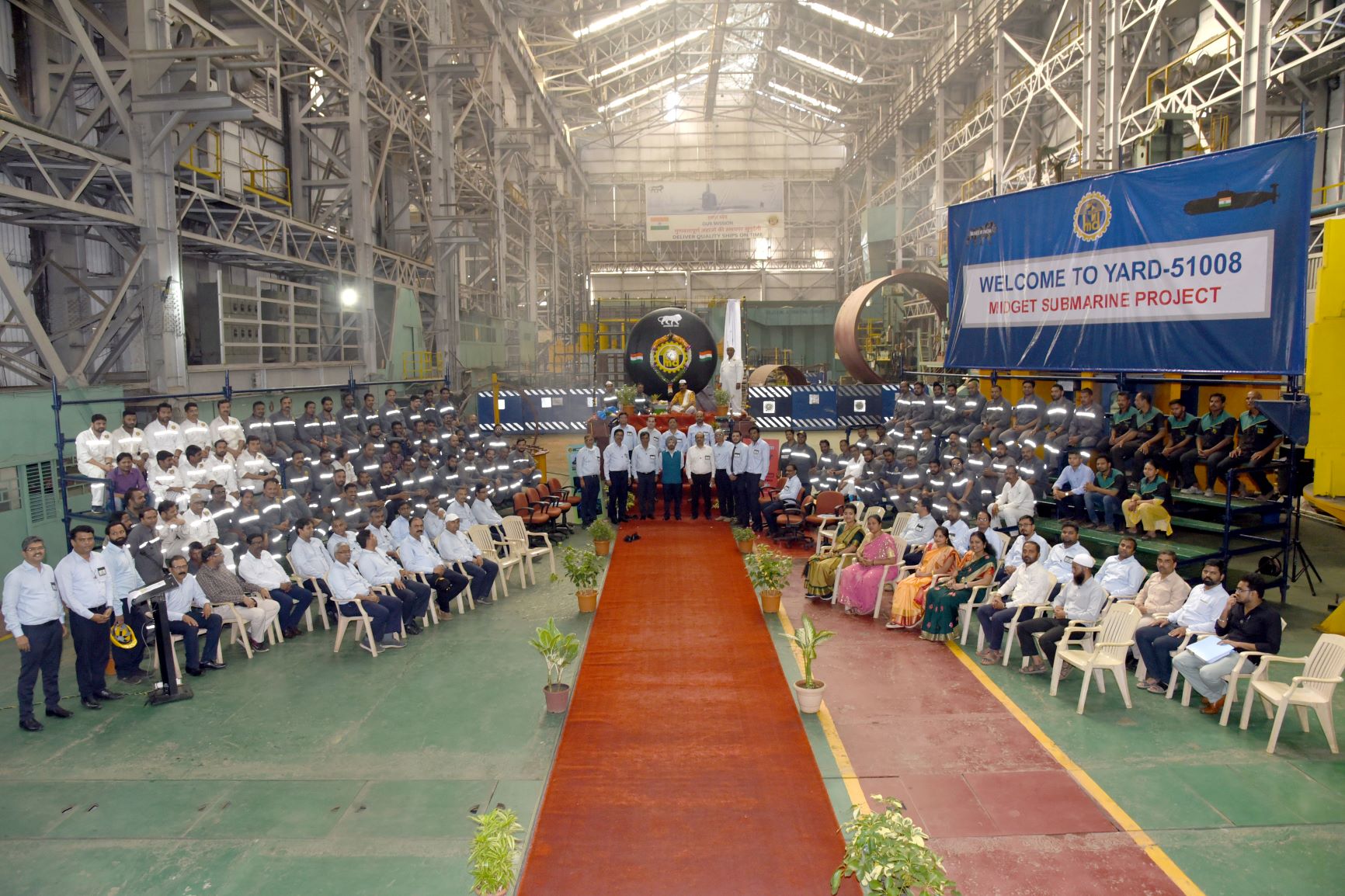 Inauguration And Puja Of Hull Prototype For Midget Submarine - 24.03.2023123