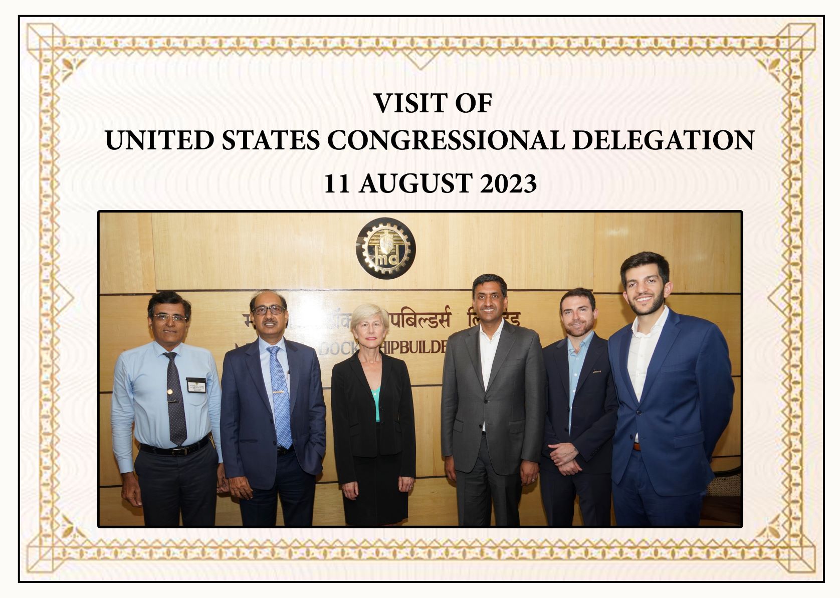 Visit of United States Congressional Delegation - 11.08.2023