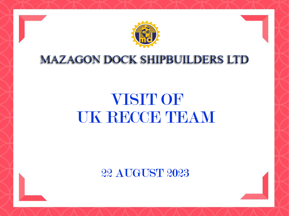 Visit of UK RECCE Team - 22.08.2023