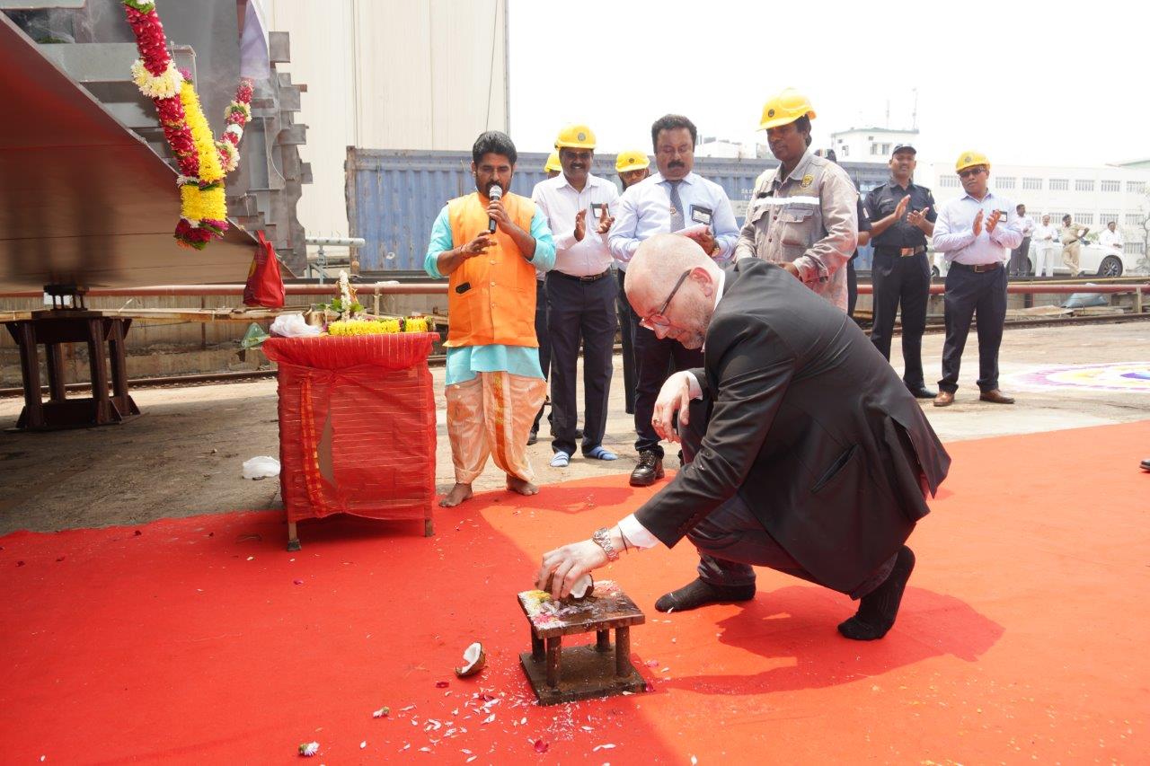 KEEL LAYING CEREMONY OF YARD 21001 PROJECT MPV - 02.04.2025123