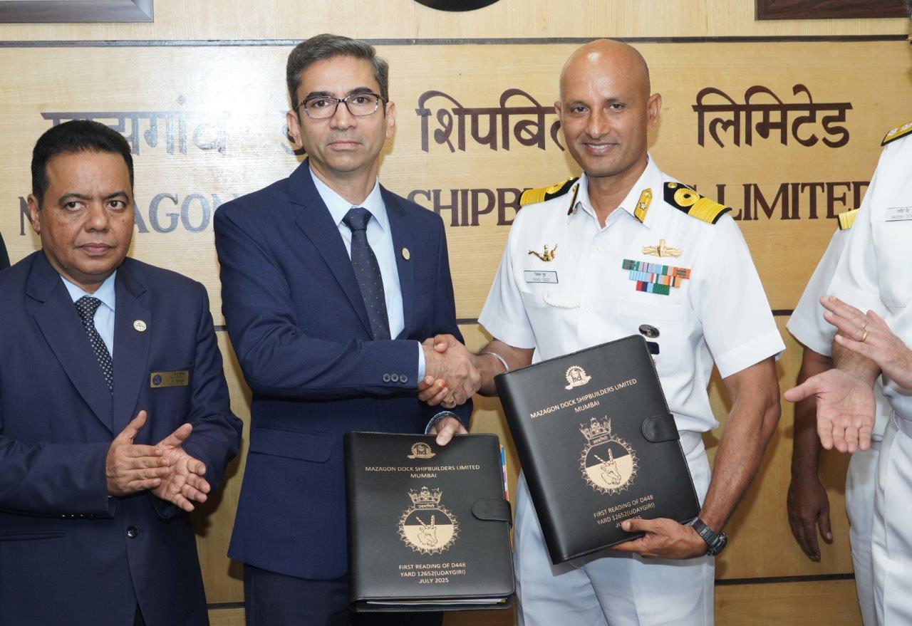 DELIVERY OF SECOND STEALTH FRIGATE OF THE P17A CLASS UDAYGIRI TO INDIAN NAVY - 01.07.2025123