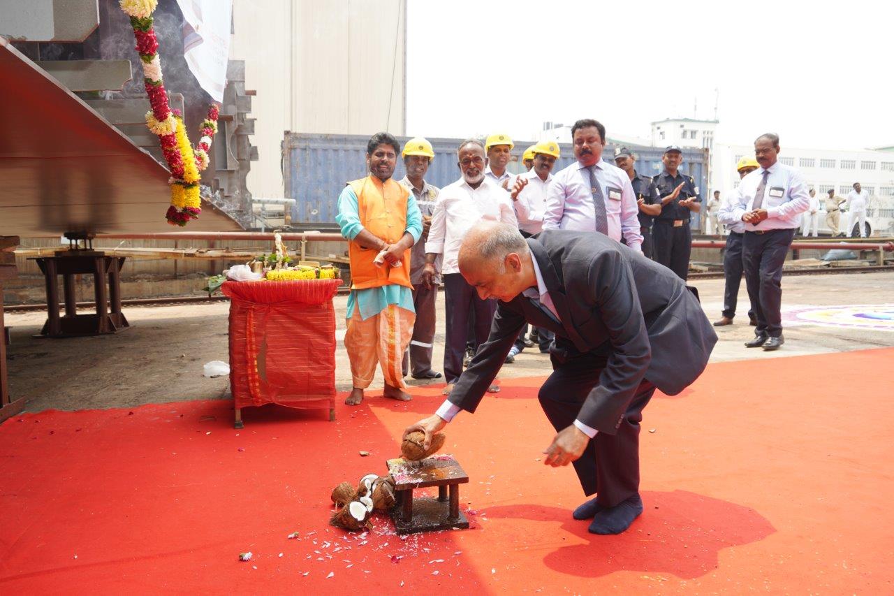KEEL LAYING CEREMONY OF YARD 21001 PROJECT MPV - 02.04.2025123