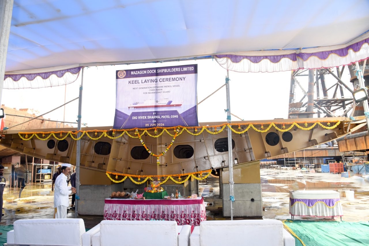 KEEL LAYING CEREMONY NEXT GENERATION OFFSHORE PATROL VESSELS ( YARD-16404)  25.06.2026123