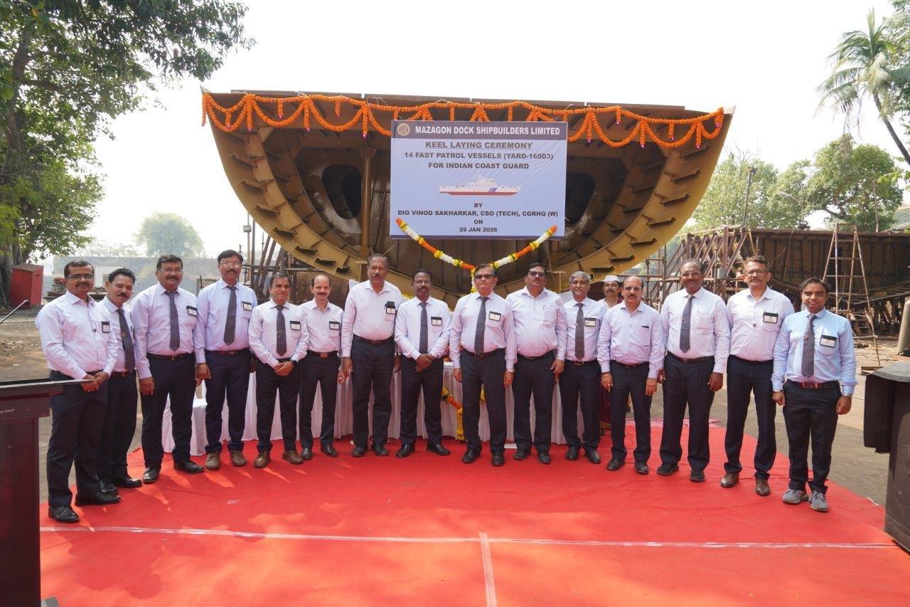 Keel Laying Ceremony 14 Fast Patrol Vessels (Yard-16503) For ICG  29-01-26123
