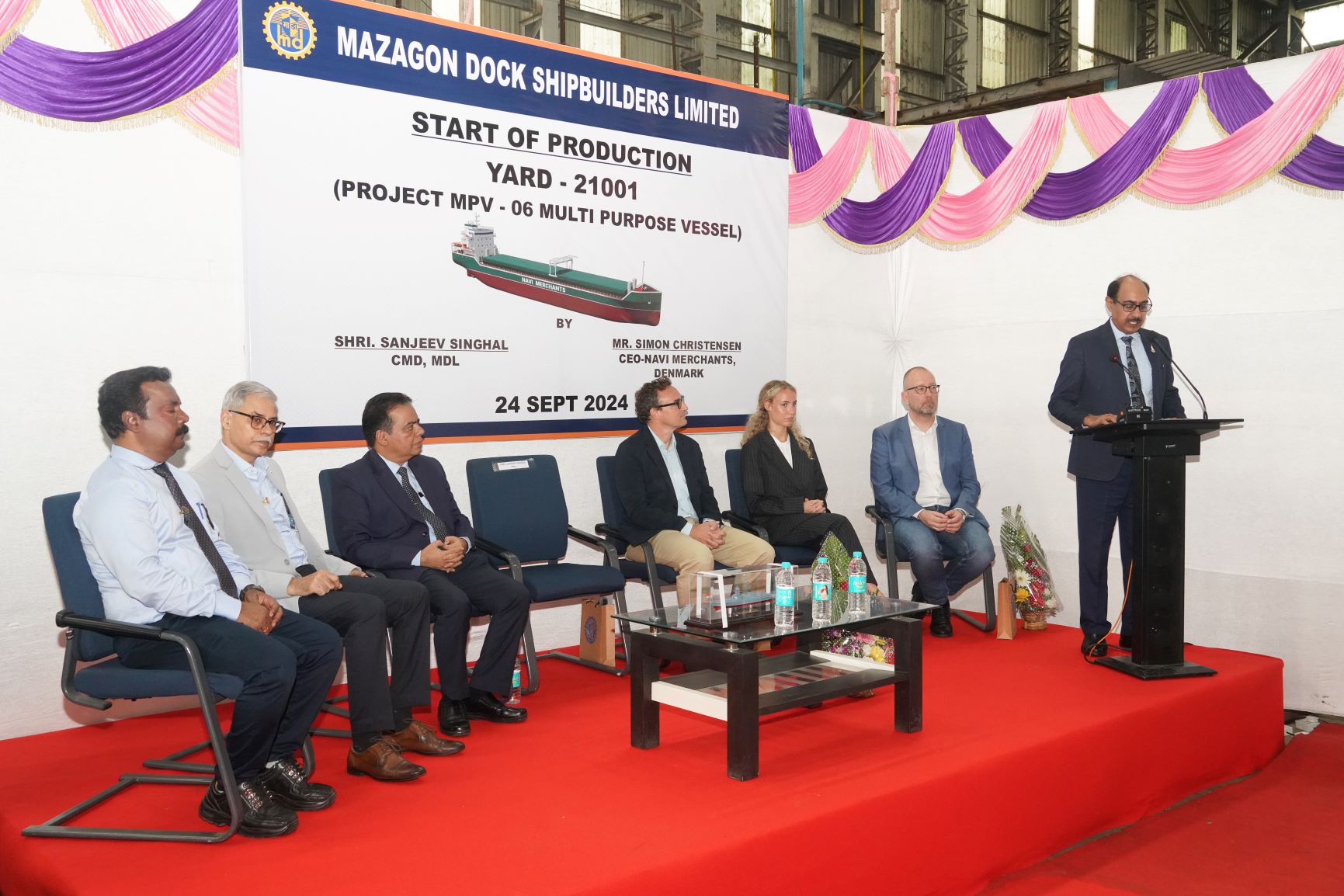 PLATE CUTTING CEREMONY OF MULTI PURPOSE VESSEL - 24.09.2024123