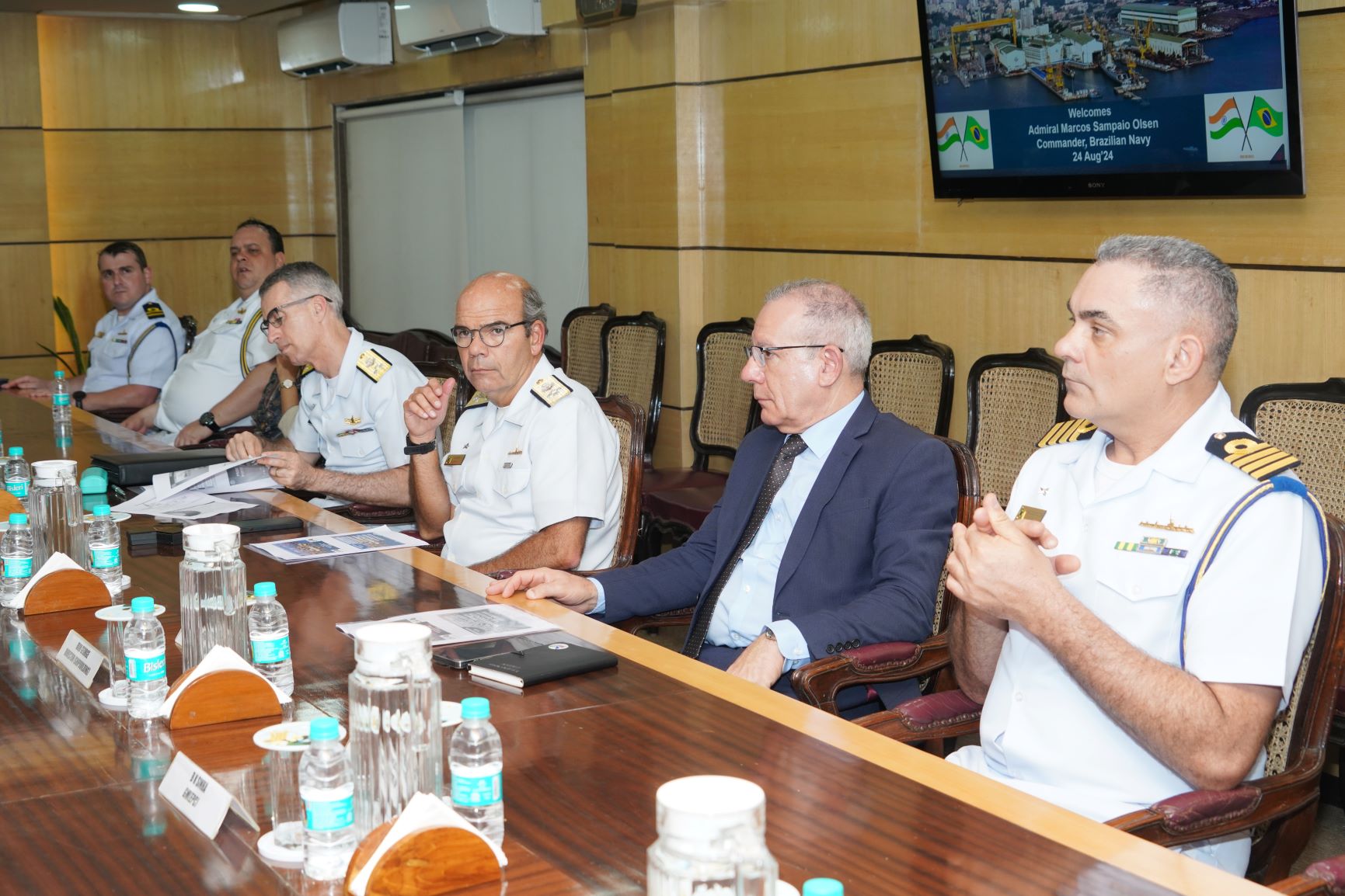 VISIT OF ADMIRAL MARCOS SAMPAIO OLSEN, COMMANDER OF BRAZILIAN NAVY-24.08.2024