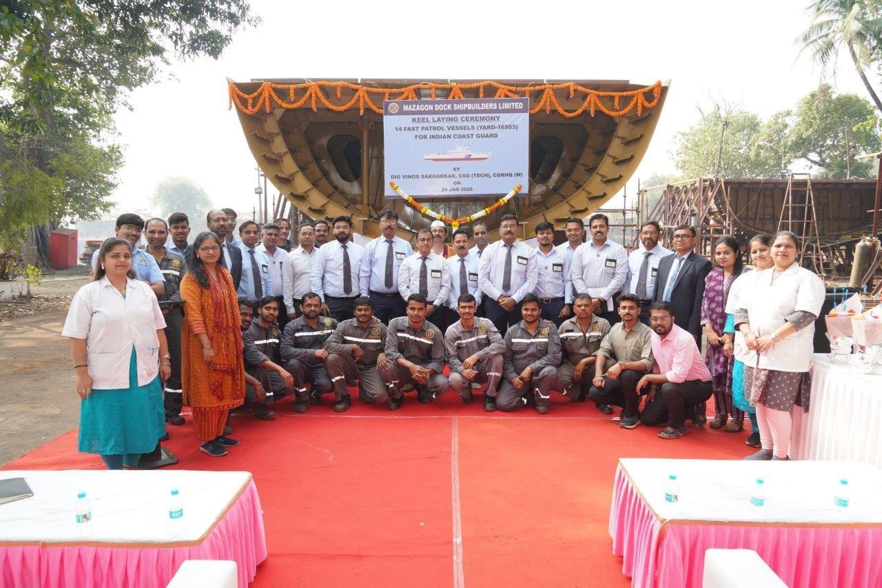 Keel Laying Ceremony 14 Fast Patrol Vessels (Yard-16503) For ICG  29-01-26123