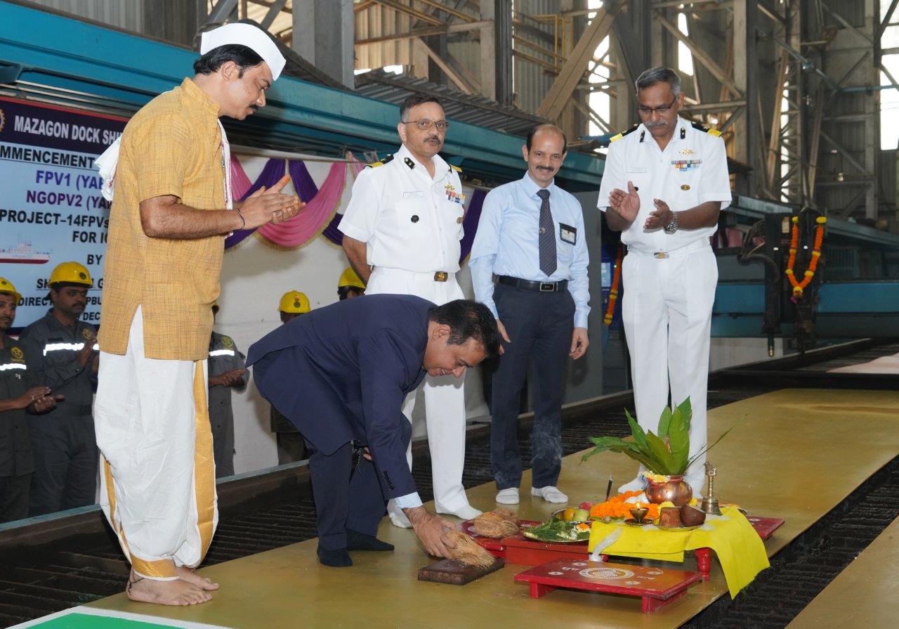 COMMENCEMENT OF STEEL CUTTING OF FPV1(Yard 16501) & NGOPV2(Yard 16402) - 19.12.2024123