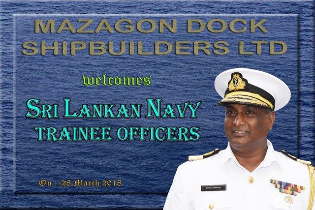 
Visit Of Sri Lankan Navy Trainee Officers To MDL On 28th March 2018