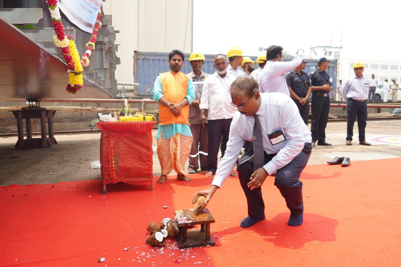 KEEL LAYING CEREMONY OF YARD 21001 PROJECT MPV - 02.04.2025123