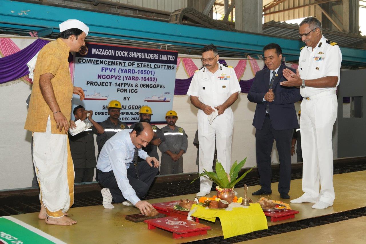 COMMENCEMENT OF STEEL CUTTING OF FPV1(Yard 16501) & NGOPV2(Yard 16402) - 19.12.2024123