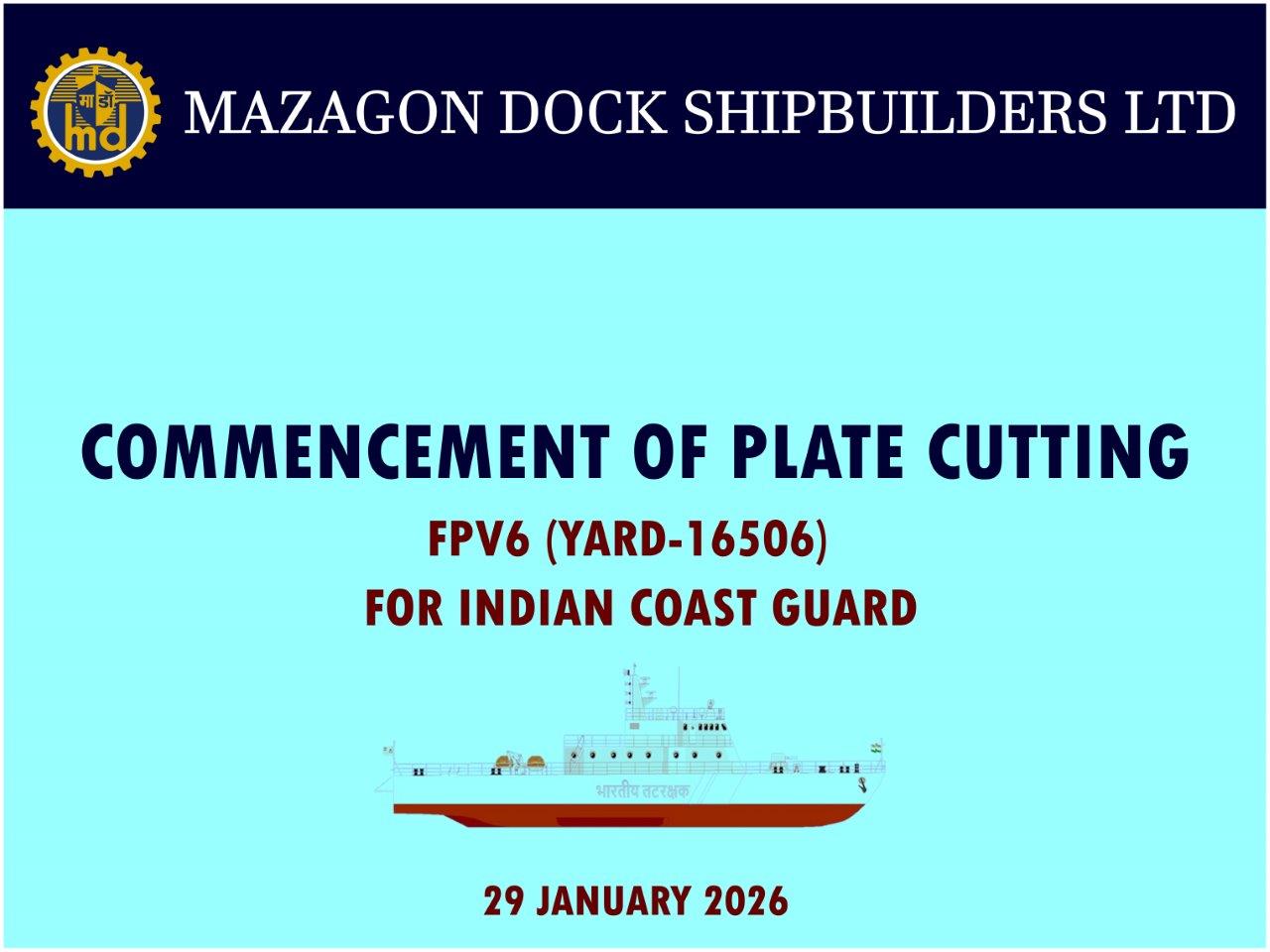 Plate Cutting Fpv 6 (Yard-16506) For ICG 29.01.2026