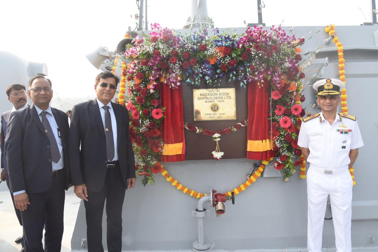 DELIVERY OF FOURTH STEALTH DESTROYER OF P15B 'SURAT' TO THE INDIAN NAVY- 20.12.2024