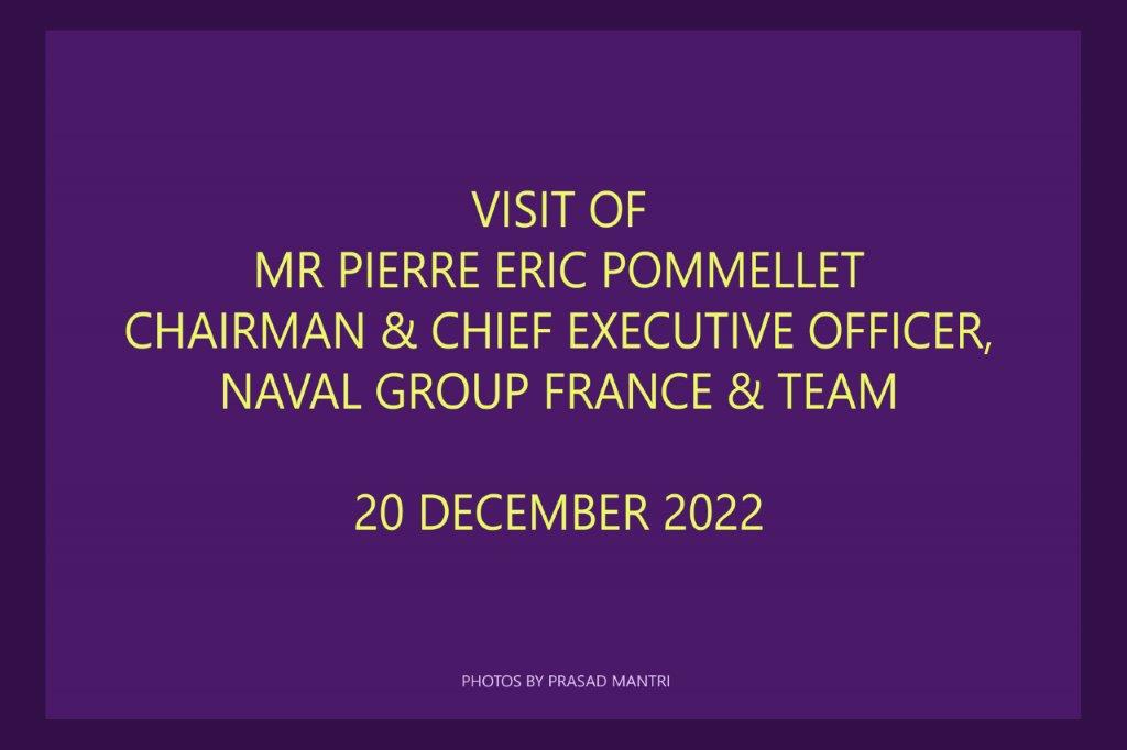 Visit Of Chairman & CEO, Naval Group France To MDL -20th Dec 2022