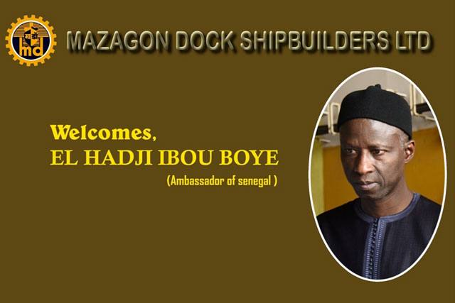 Visit Of EL HADJI IBOU BOYE (Ambassador Of Senegal In India) To MDL On 18th April 2018
