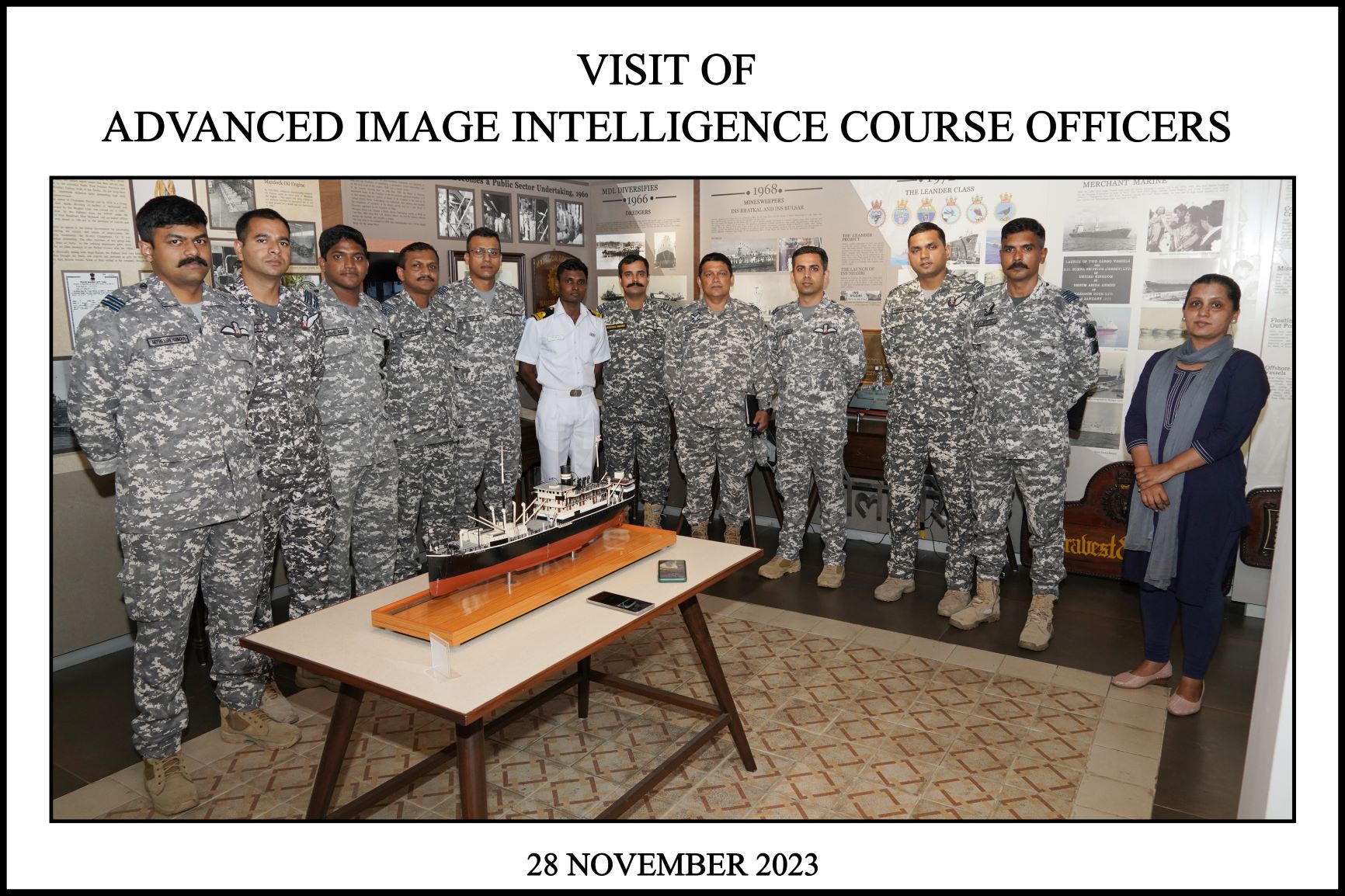 Visit of Advanced Image Intelligence Course Officers - 28.11.2023