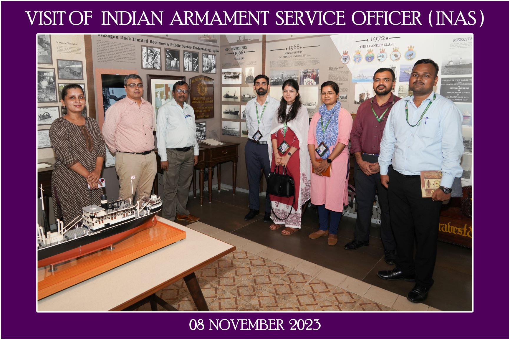Visit of Indian Armament Service Officer (INAS) - 08.11.2023