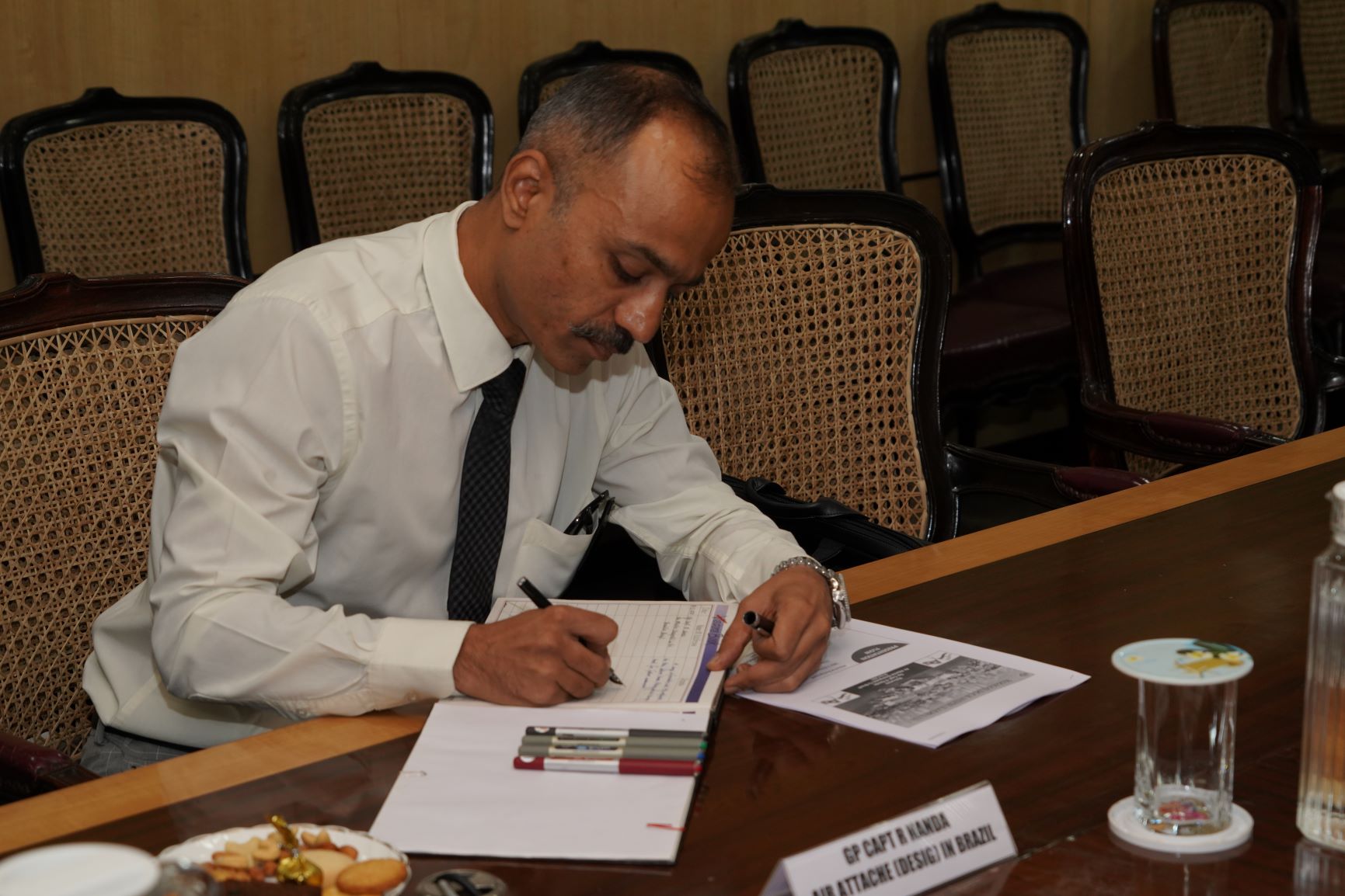 Visit of GP CAPT R Nanda Air Attache (Designate) In EOL, Brasilia, Brazil - 06.11.2023123