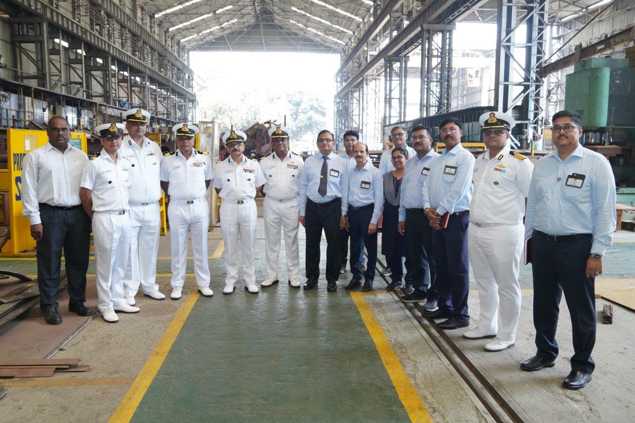 COMMNCEMENT OF PLATE CUTTING CEREMONY FOR INDIAN COAST GUARD FPV02(Yard -16502), NGOPV03(Yard - 16403) - 24.03.2025123