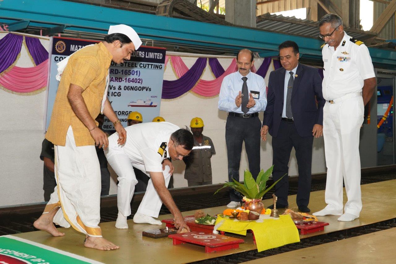 COMMENCEMENT OF STEEL CUTTING OF FPV1(Yard 16501) & NGOPV2(Yard 16402) - 19.12.2024123