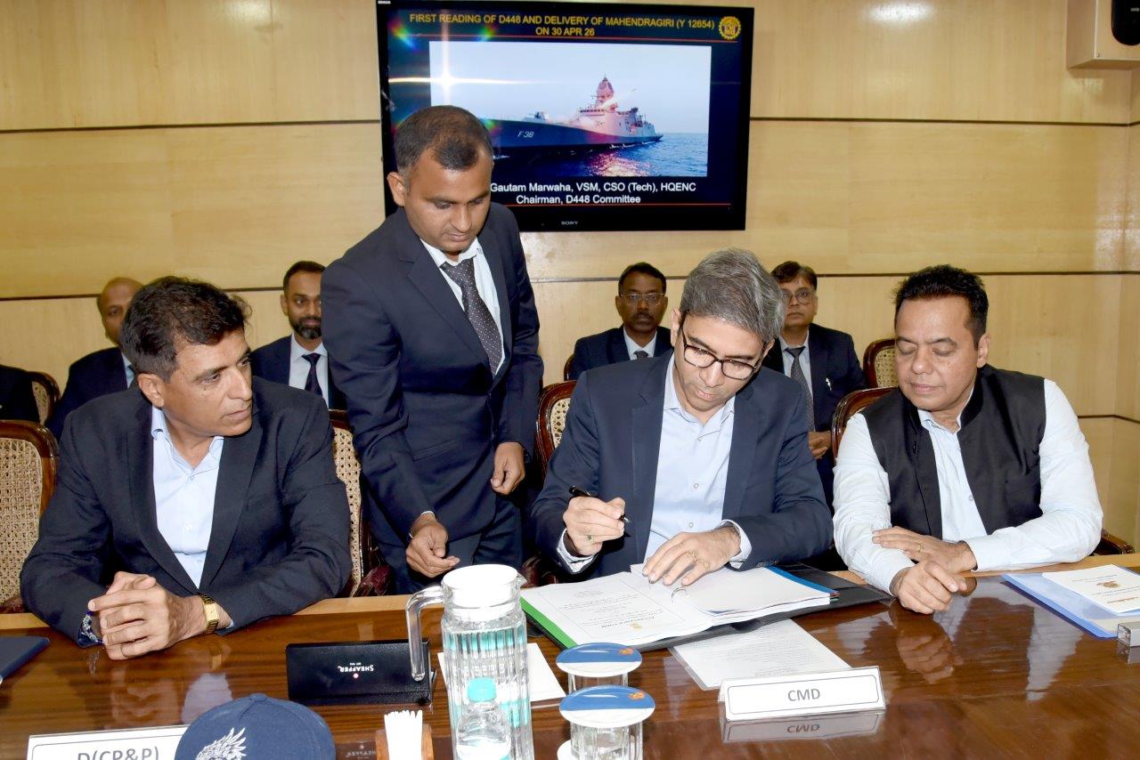 DELIVERY OF FOURTH STELTH FRIGATE OF THE P17A CLASS MAHENDRAGIRI TO INDIAN NAVY 30.04.2026123