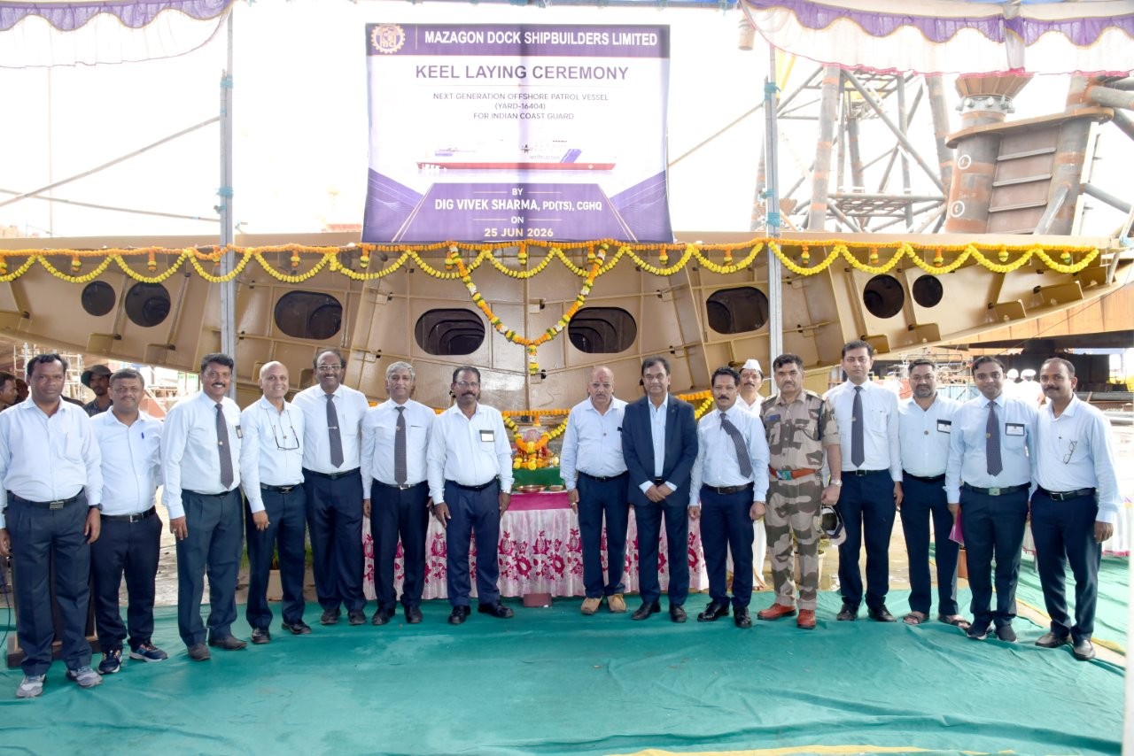 KEEL LAYING CEREMONY NEXT GENERATION OFFSHORE PATROL VESSELS ( YARD-16404)  25.06.2026123