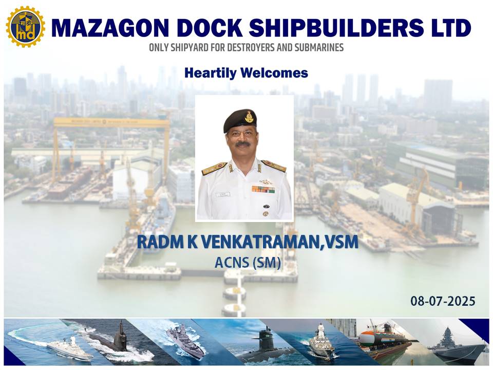 VISIT OF RADM K VENKATRAMAN, VSM, ACNS(SM)- 08.07.2025