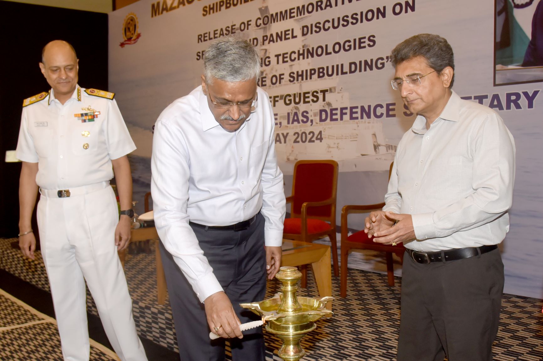 MDL CELEBRATING 250TH GLORIOUS YEARS OF SERVICE TO THE NATION, SHRI GIRIDHAR ARAMANE, IAS, DEFENCE SECRETARY WAS THE CHIEF GUEST - 14.05.2024