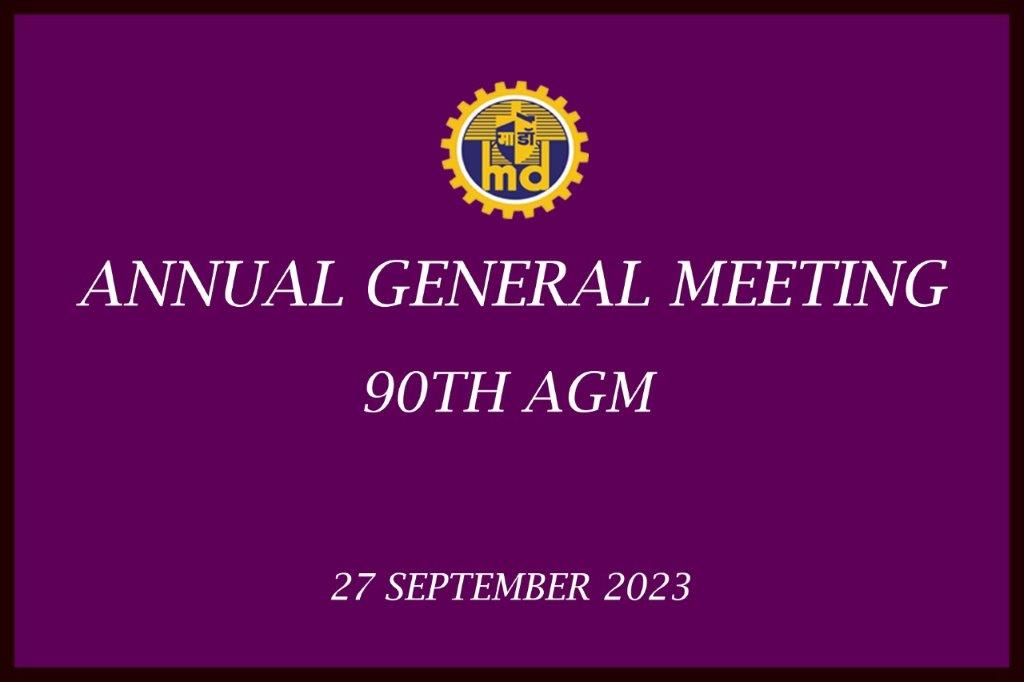 MDL Annual General Meeting, 90th AGM - 27.09.2023