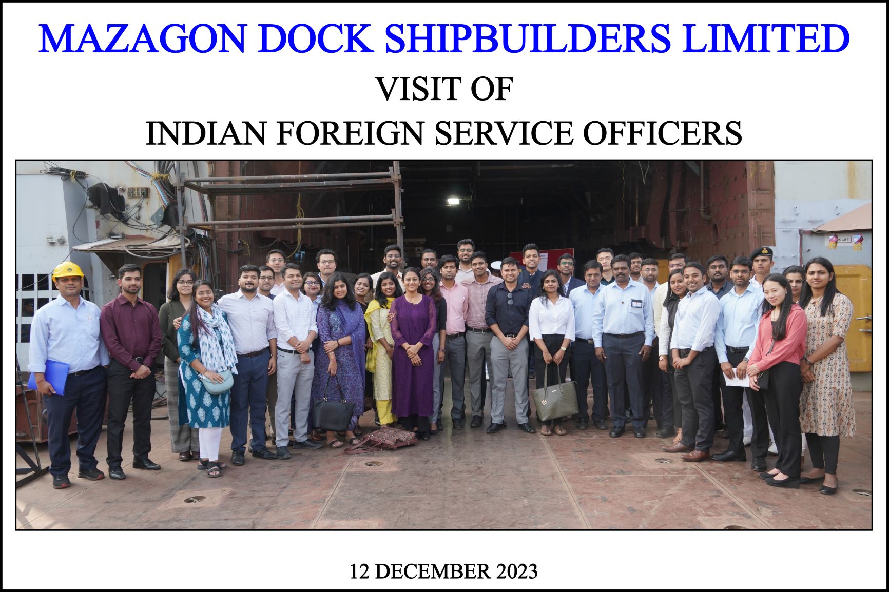 Visit of Indian Foreign Service Officers - 12.12.2023