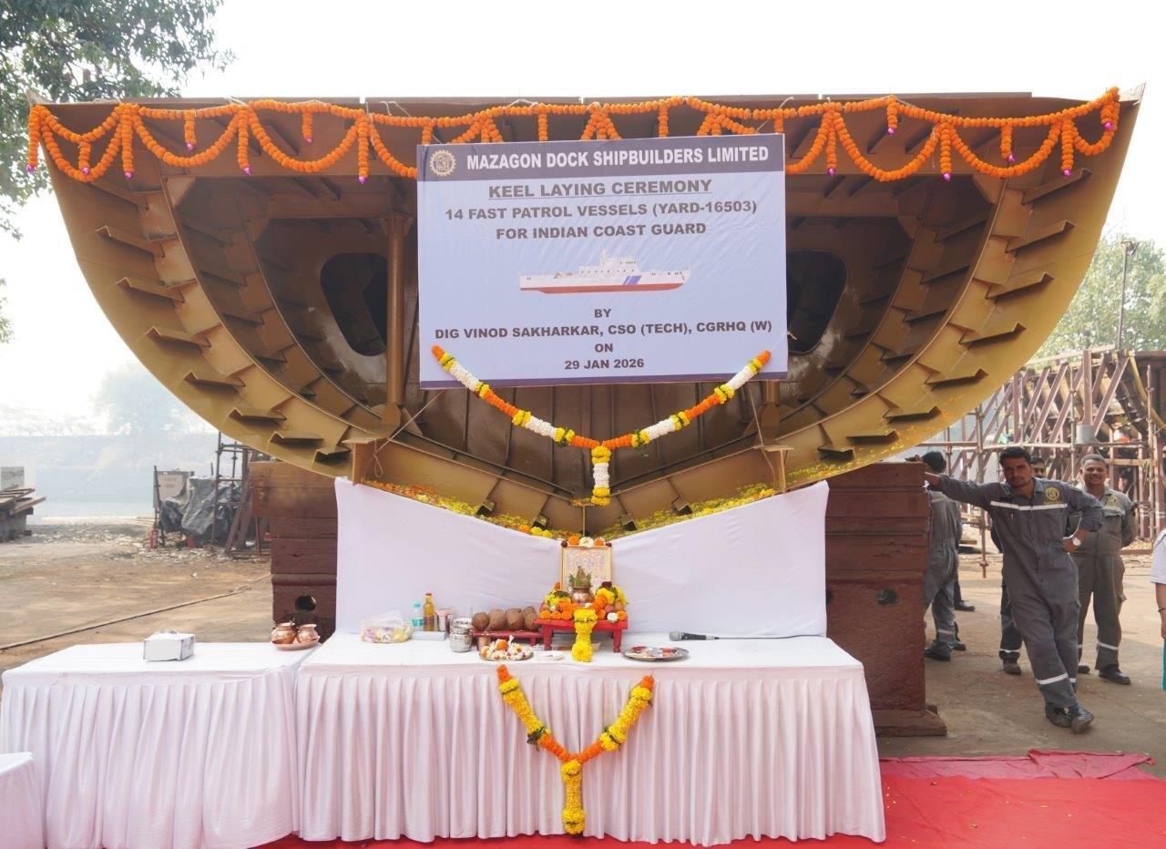 Keel Laying Ceremony 14 Fast Patrol Vessels (Yard-16503) For ICG  29-01-26123