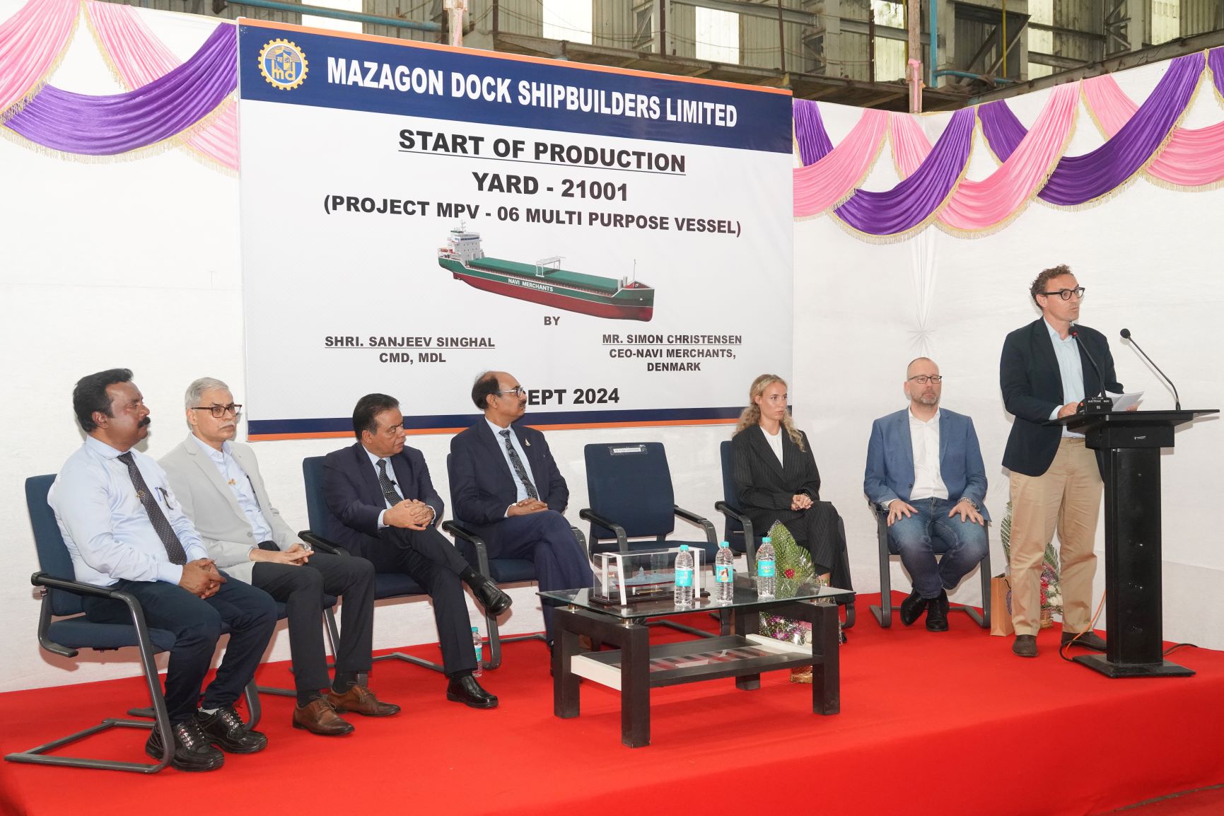 PLATE CUTTING CEREMONY OF MULTI PURPOSE VESSEL - 24.09.2024123