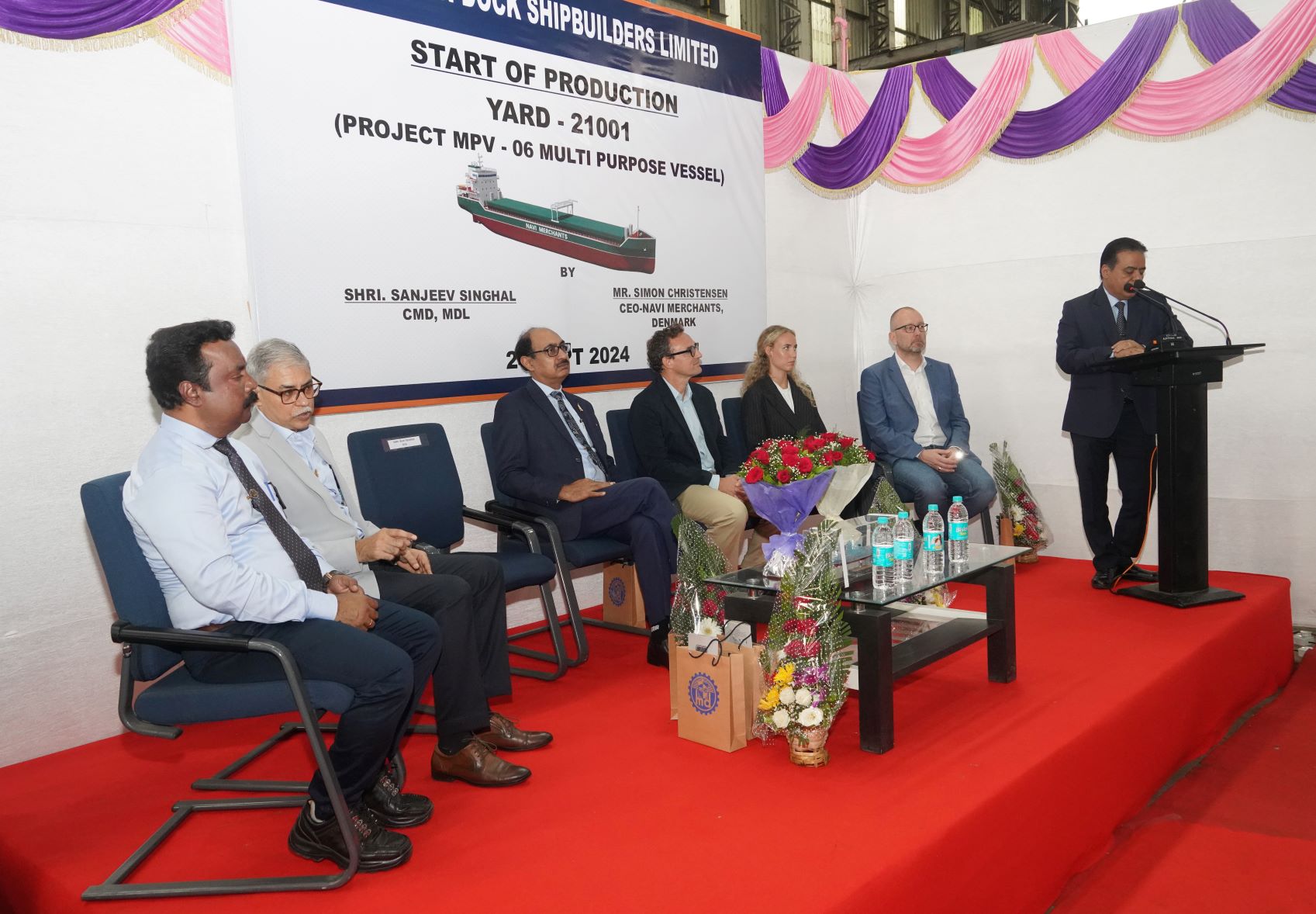 PLATE CUTTING CEREMONY OF MULTI PURPOSE VESSEL - 24.09.2024123