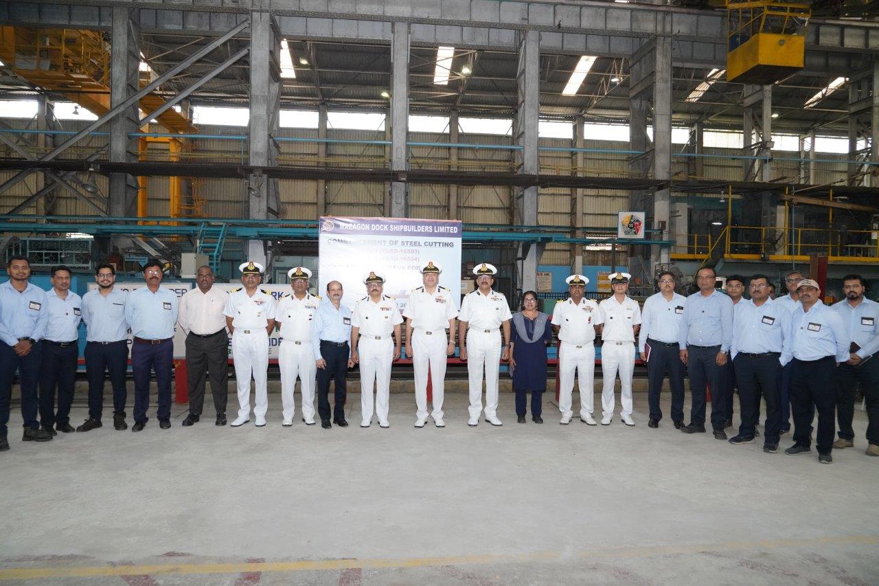 COMMENCEMENT OF STEEL CUTTING FOR INDIAN COAST GUARD - FPV3(Yard -16503) & FPV4(Yard - 16504) - 25.03.2025123
