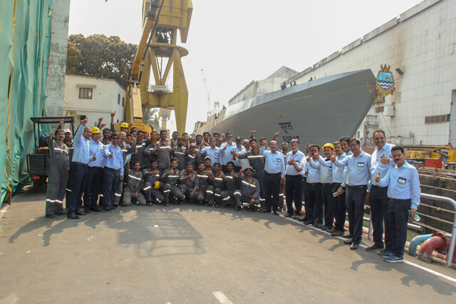 Technical Launching Of Fourth Warship, Yard - 12707 Of Project - P15B On 25 March 2022123
