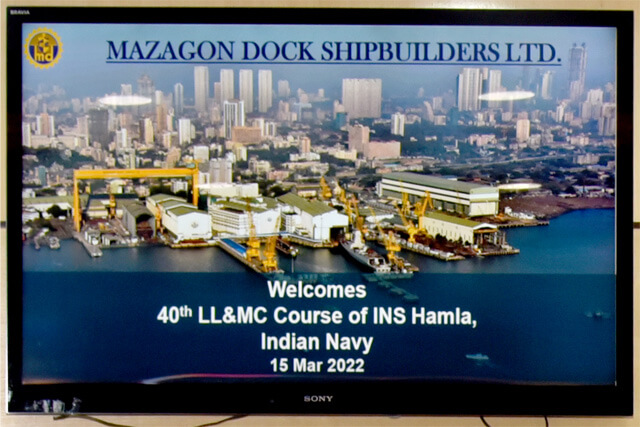 Visit Of 40th LL & MC Course Of INS Hamla - 15th March 2022123