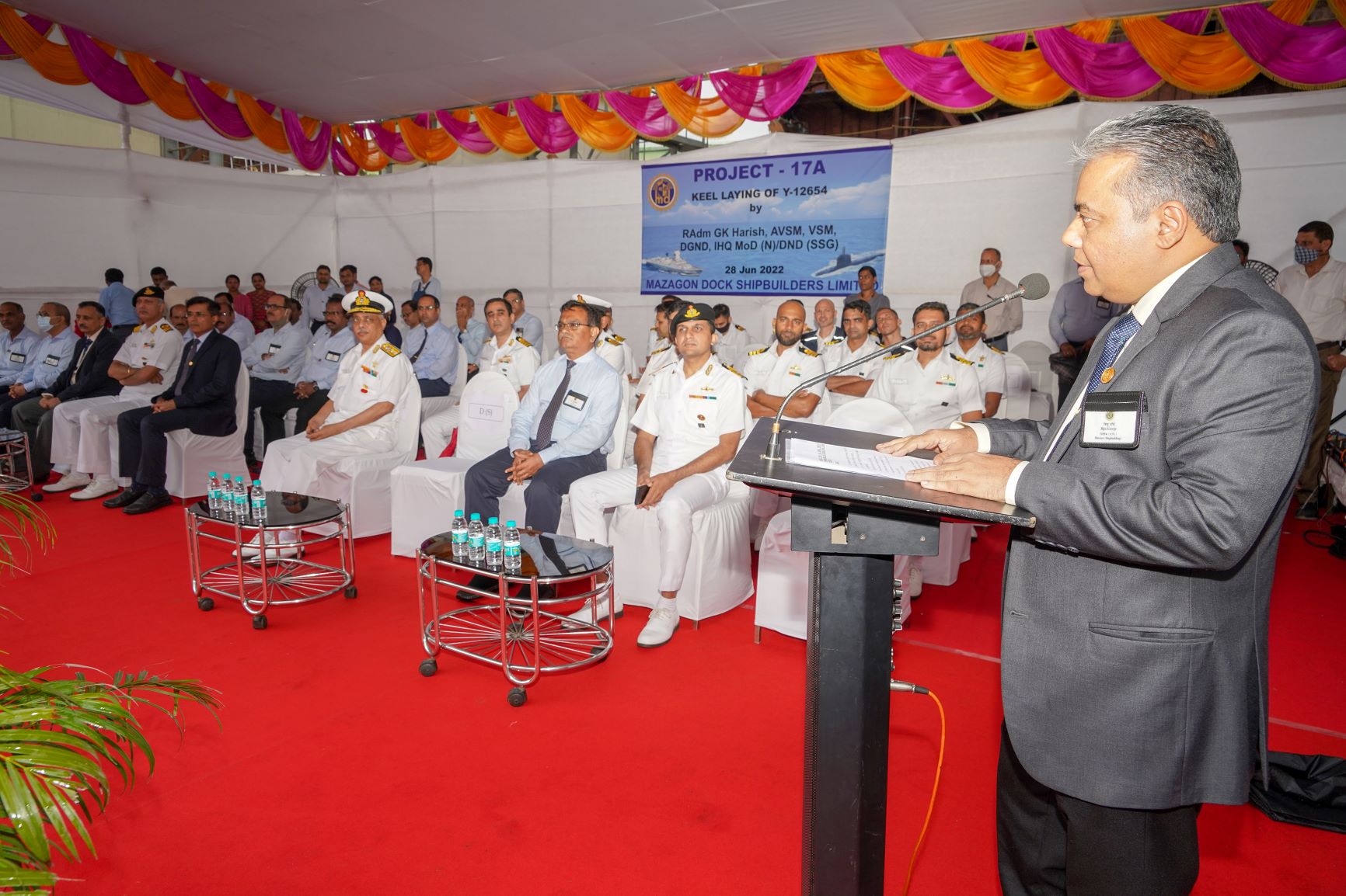Keel Laying of Y-12654 - 28th June 2022123