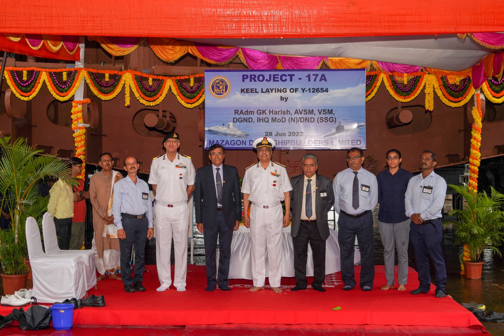 Keel Laying of Y-12654 - 28th June 2022123