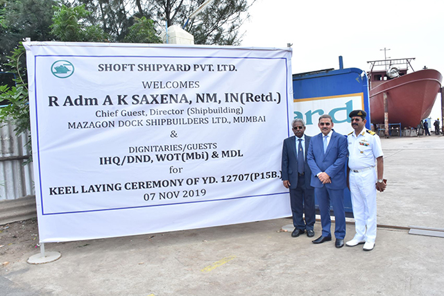 Keel Laying Of Yard - 12707 On 7th November 2019123