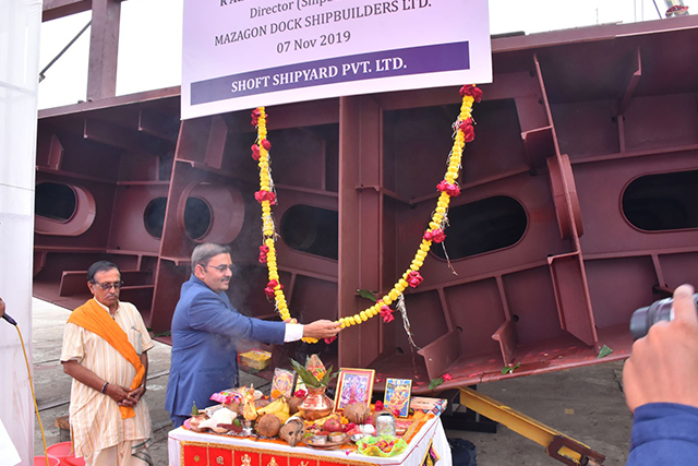 Keel Laying Of Yard - 12707 On 7th November 2019123