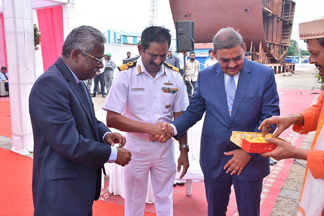 Keel Laying Of Yard - 12707 On 7th November 2019123