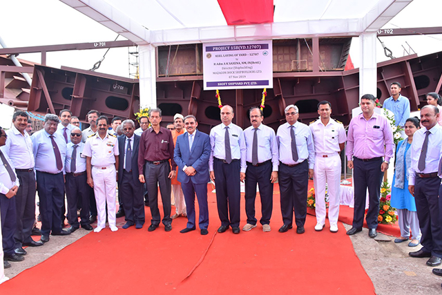 Keel Laying Of Yard - 12707 On 7th November 2019123