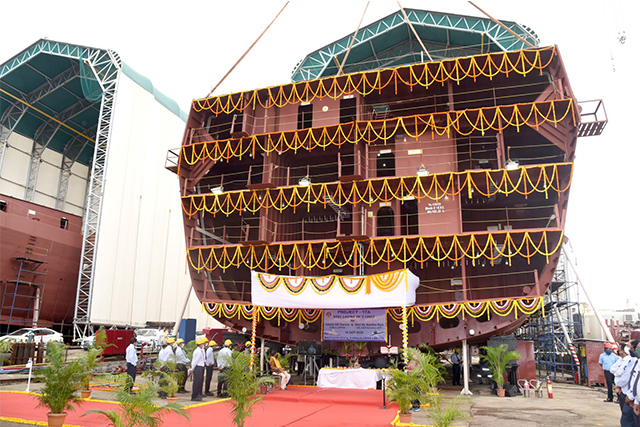 Project P17A - Keel Laying of Yard 12653 on 10th September 2020123