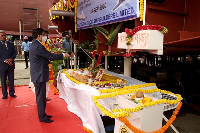 Project P17A - Keel Laying of Yard 12653 on 10th September 2020123