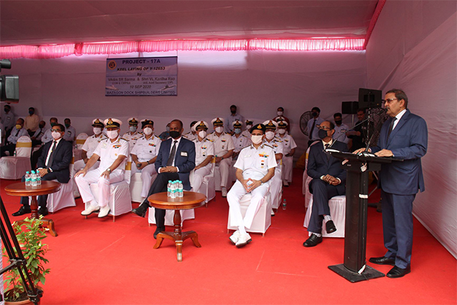 Project P17A - Keel Laying of Yard 12653 on 10th September 2020123