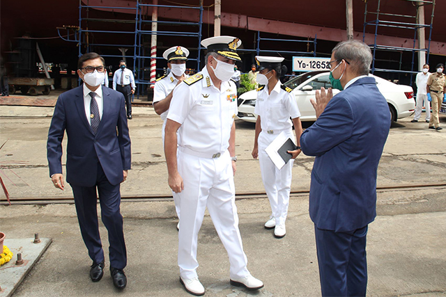 Project P17A - Keel Laying of Yard 12653 on 10th September 2020123